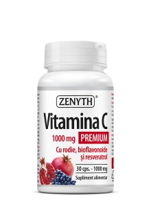 Vitamina C Premium cu Rodie 30 cps Zenyth