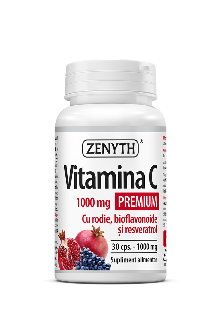 Vitamina C Premium cu Rodie 30 cps Zenyth