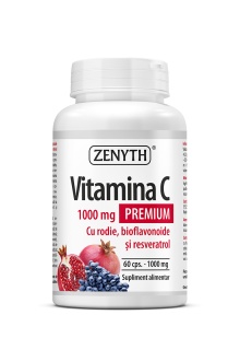 Vitamina C Premium cu rodie 60 cps Zenyth
